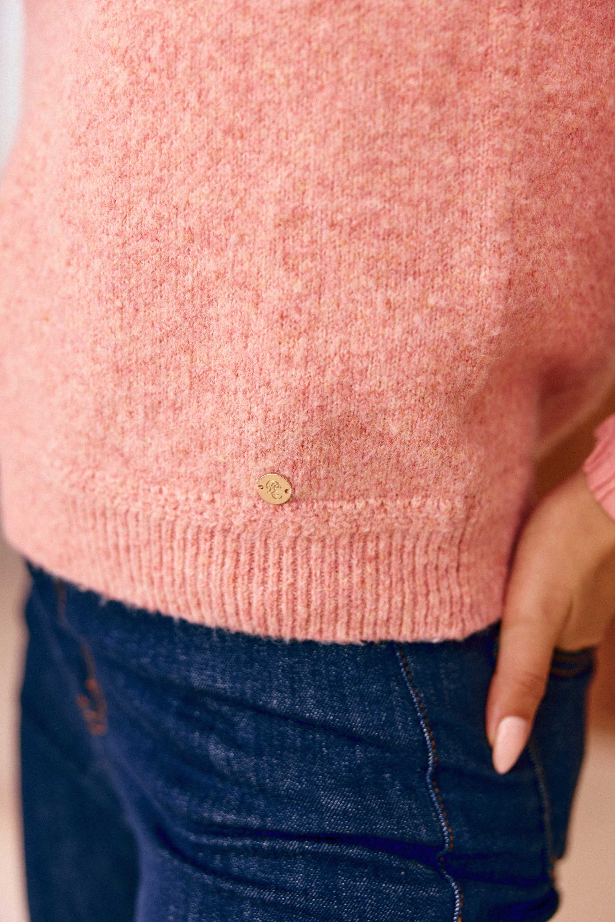 Pull sans manches rose - Manda