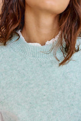 Pull sans manches vert - Manda