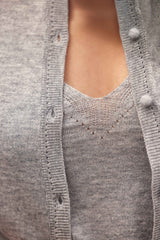 Twin set gris chiné - Mandel