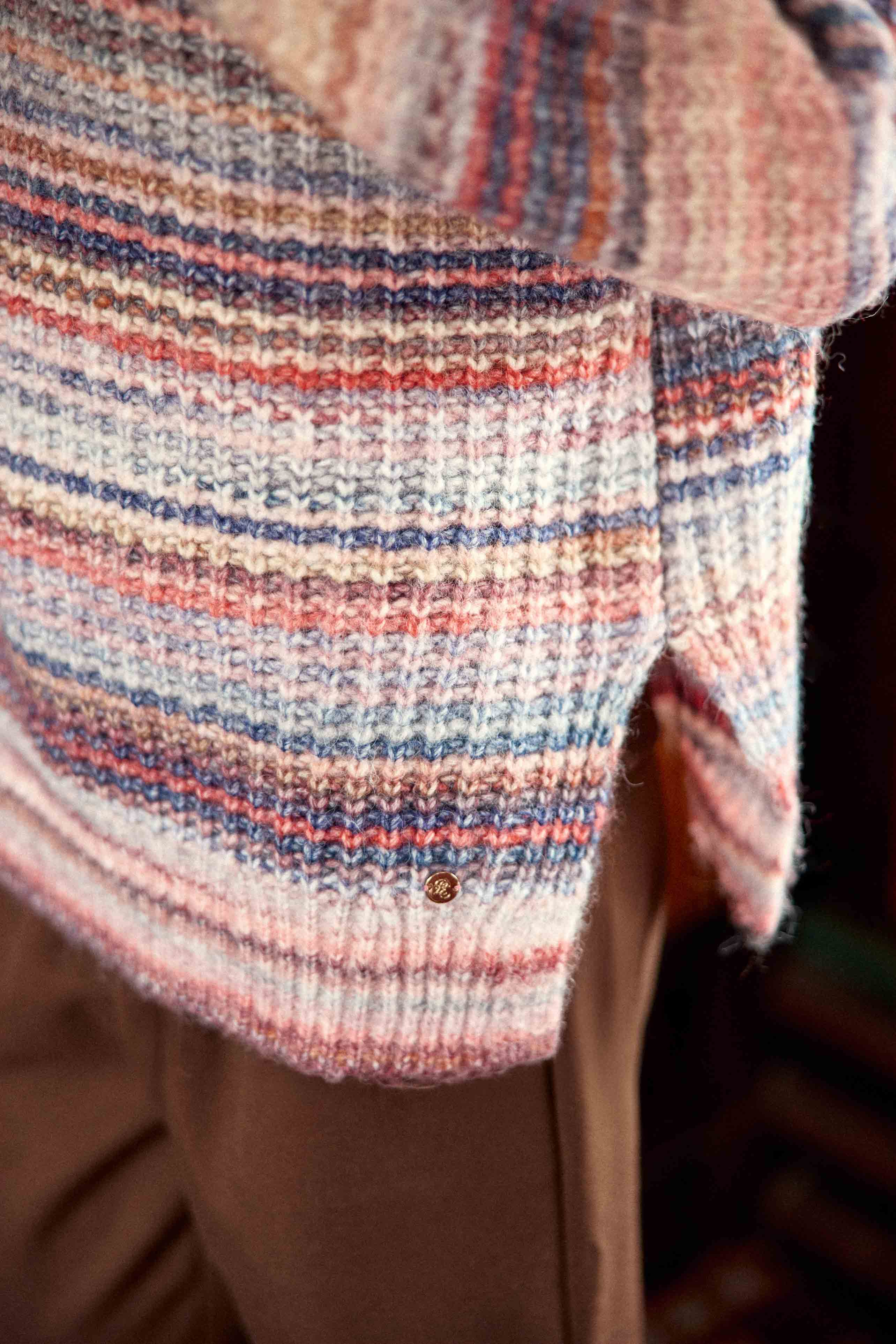 Pull bleu/rose - Mandy