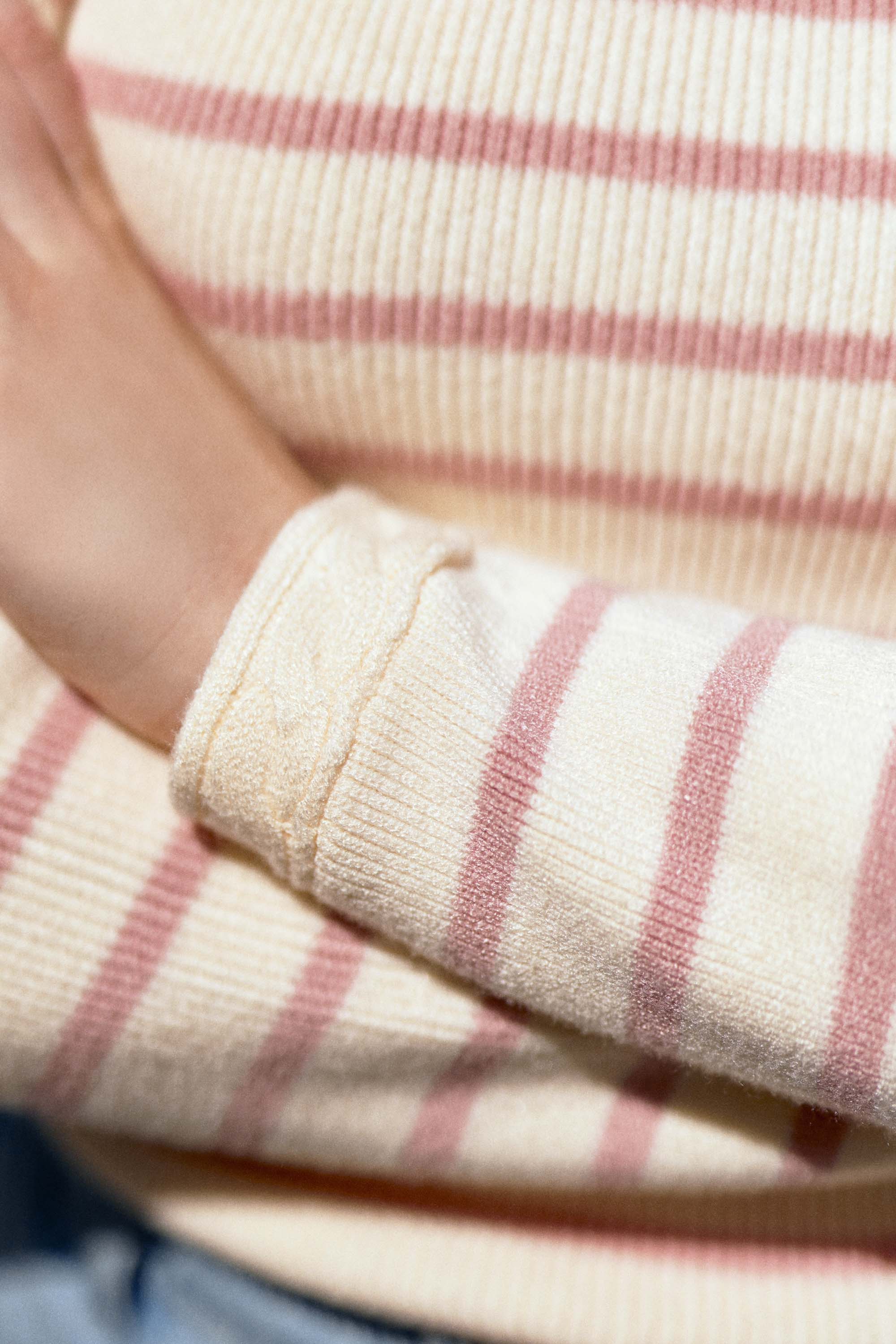 Pull marinière rose - Manel