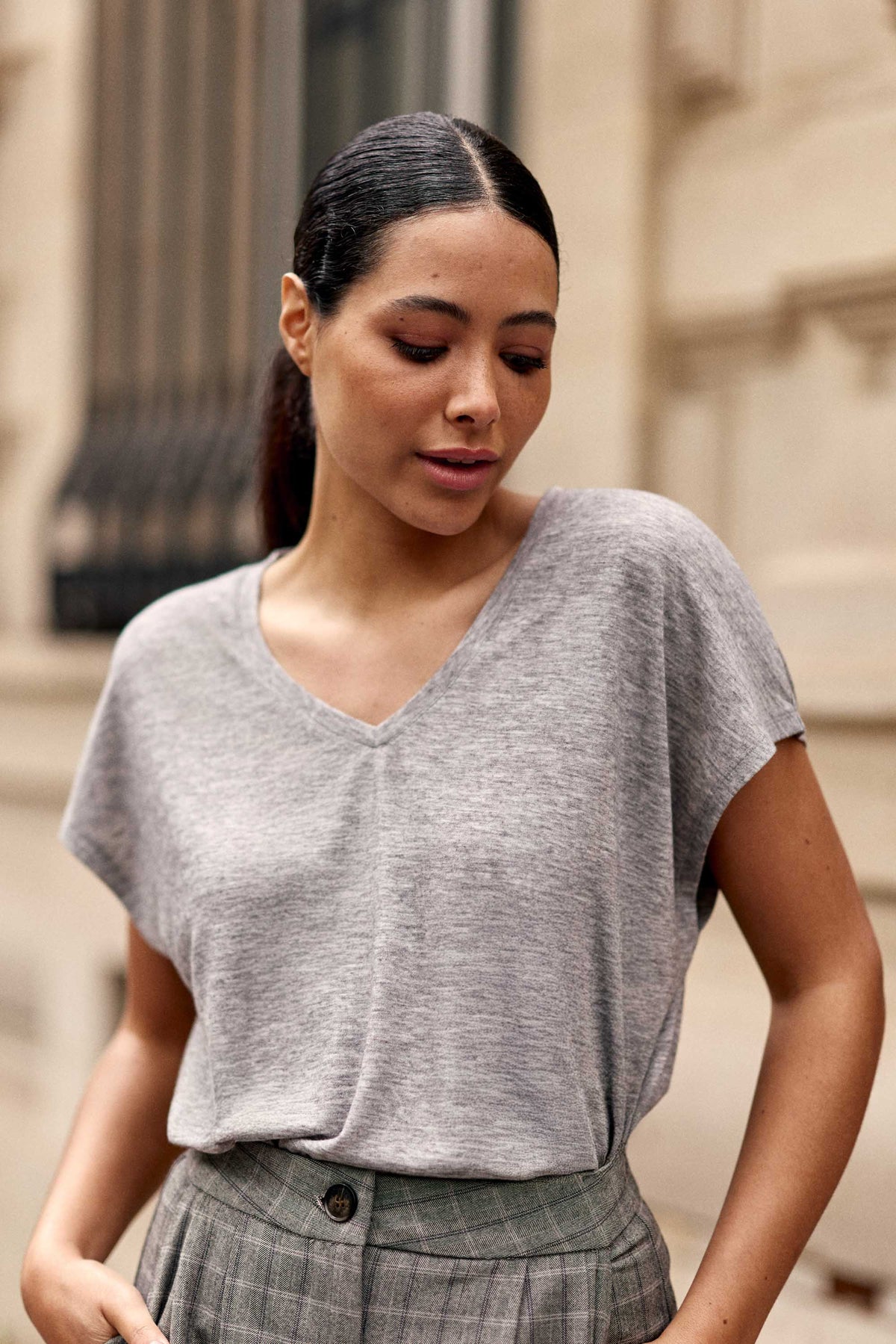 T-shirt gris - Marcelina