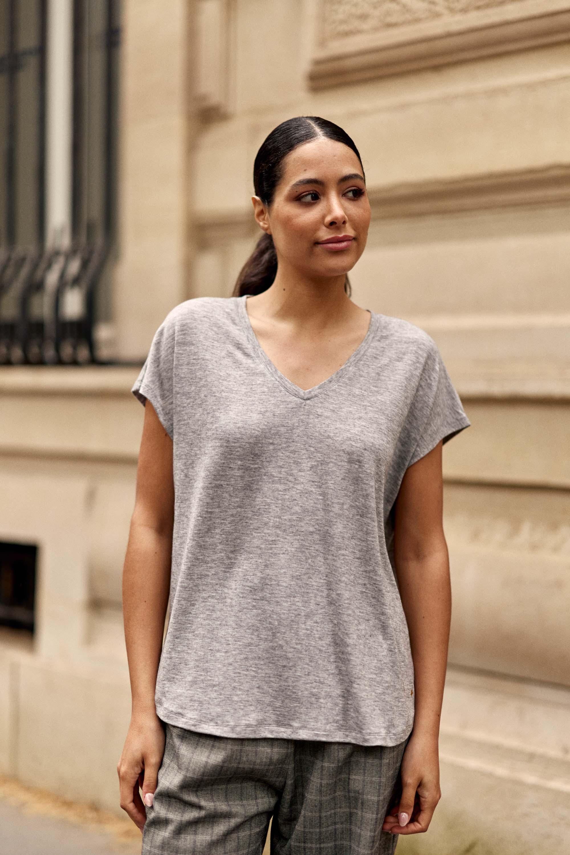 T-shirt gris - Marcelina