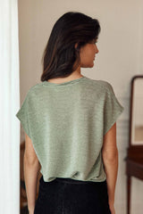T-shirt vert amande - Marcelina
