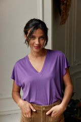 T-shirt violet - Marcellina