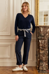Pantalon droit marine - Marisol