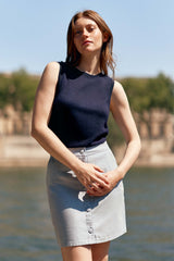 Pull sans manches marine - Marley