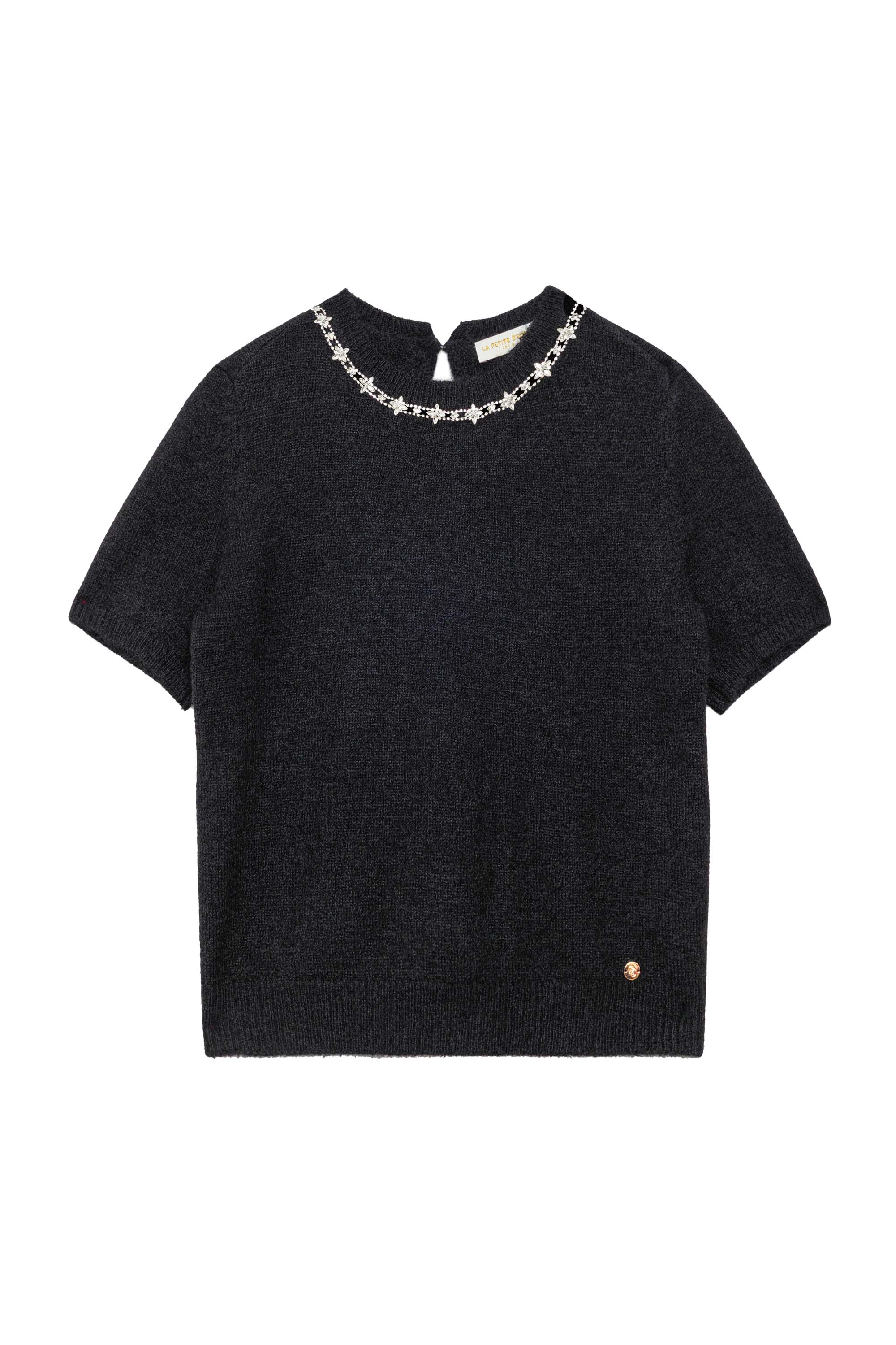 Pull manches courtes noir - Matis