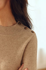 Pull cachemire camel - Maureen