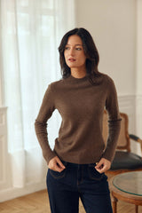 Pull cachemire marron - Maureen
