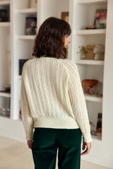 Pull col roulé écru - Mavi