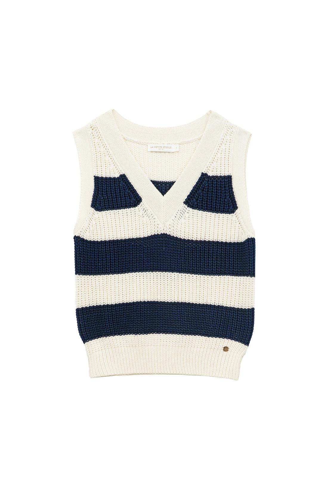 Pull sans manches marinière - Mawa