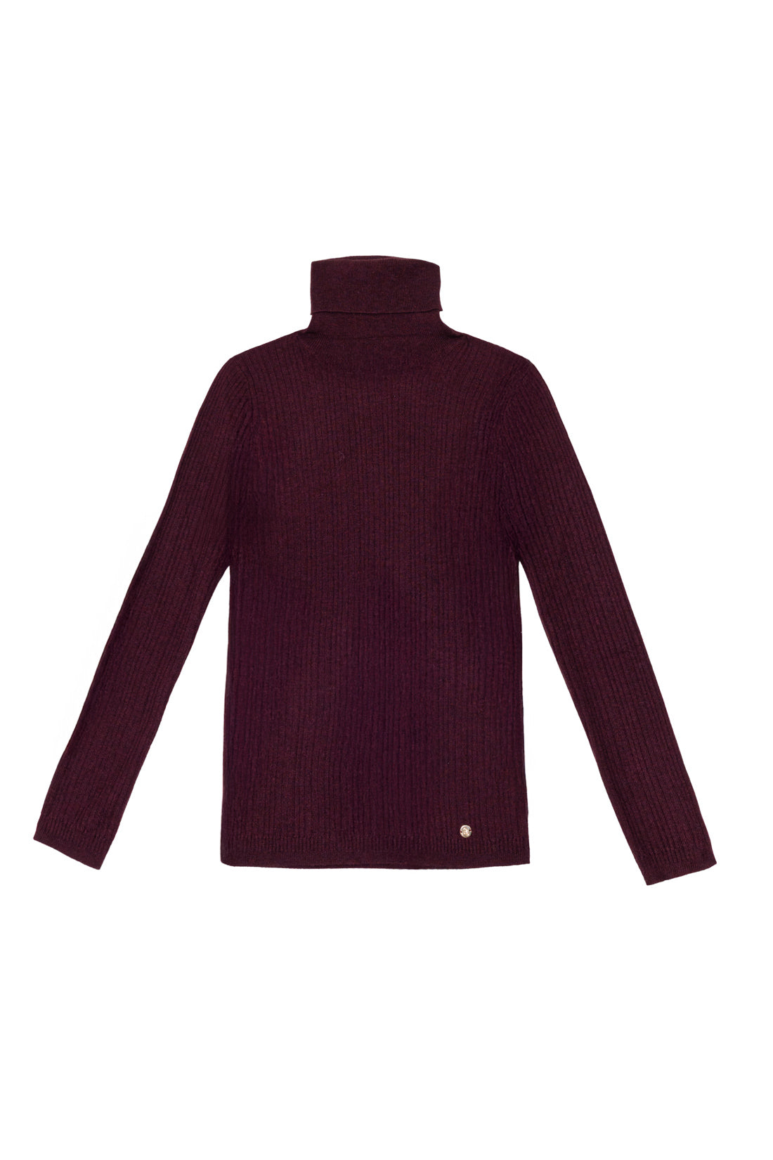 Pull col roulé bordeaux - Melena