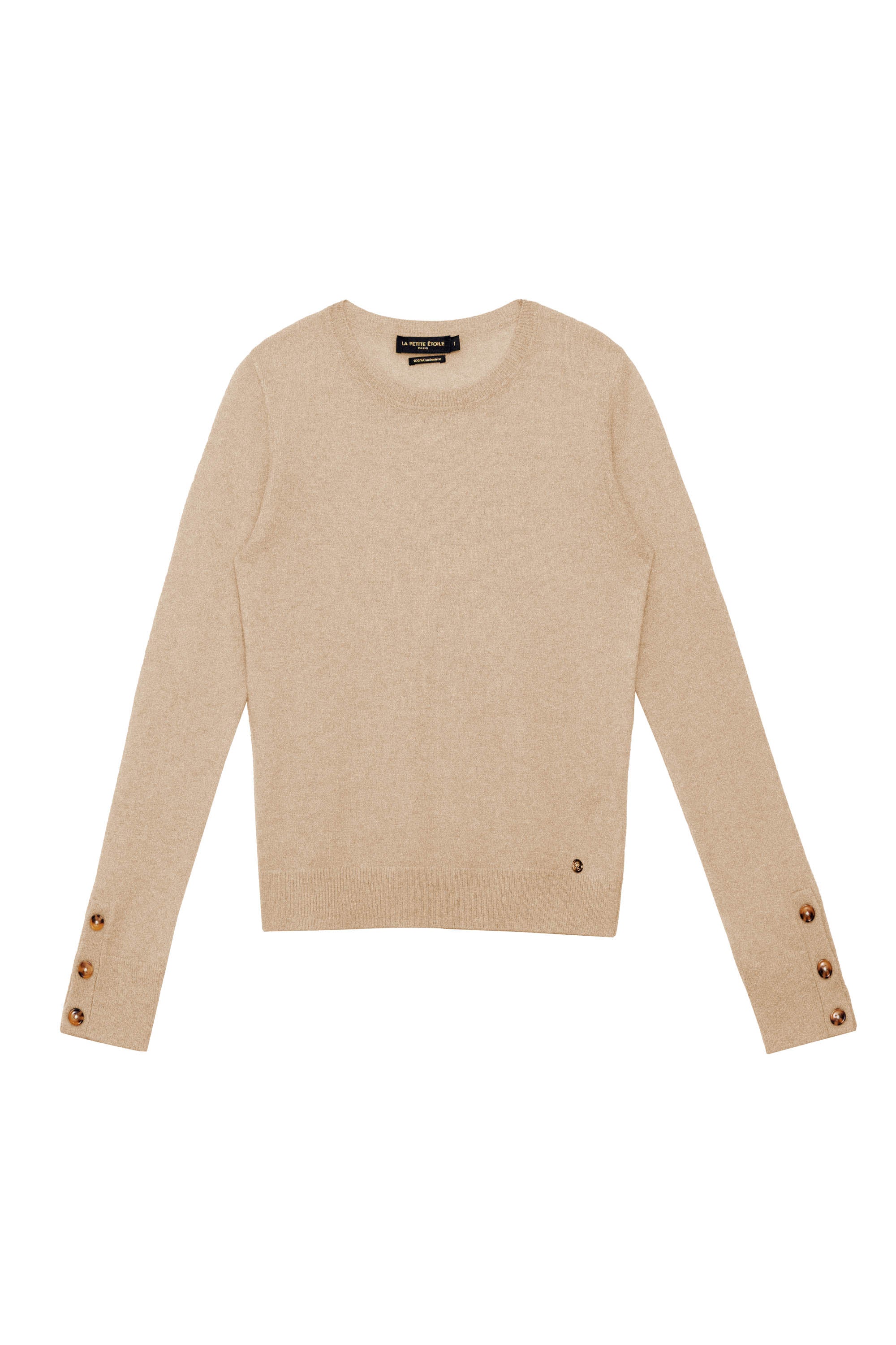 Pull cachemire beige - Melina
