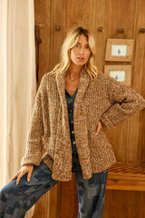 Gilet long marron - Melisse