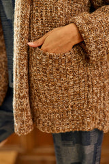 Gilet long marron - Melisse