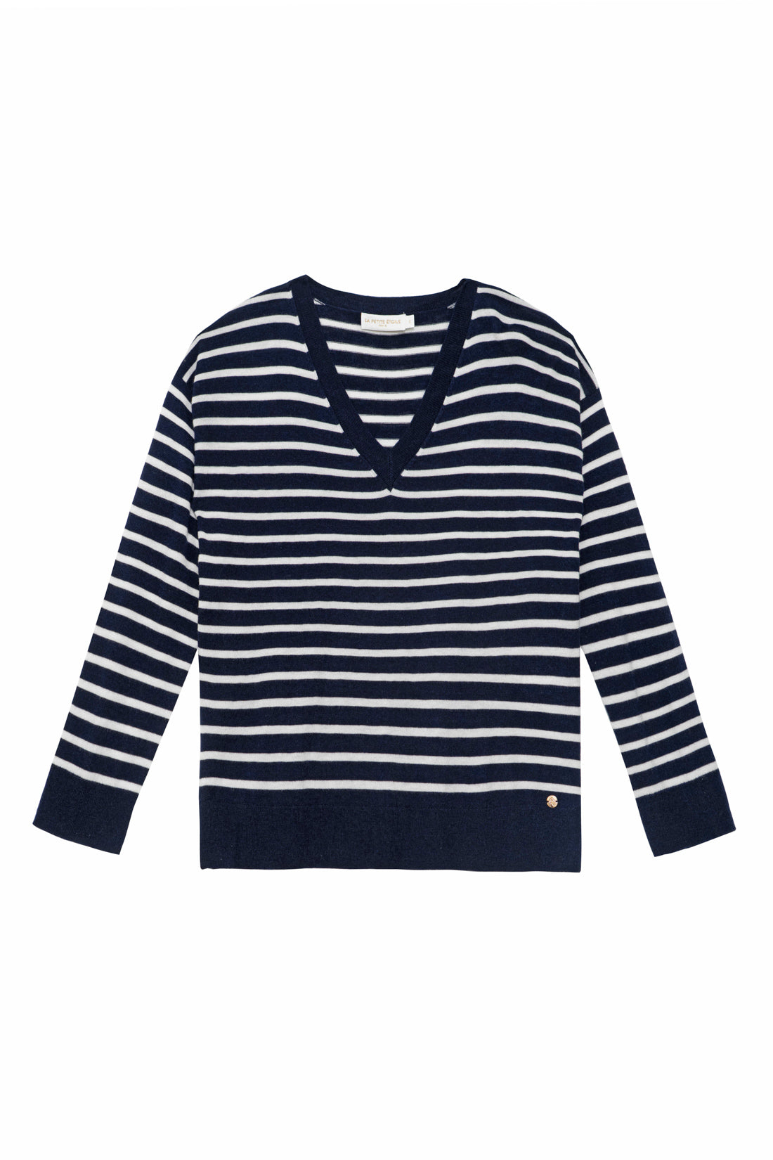 Pull col V marinière - Melyo