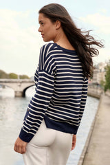 Pull col V marinière - Melyo