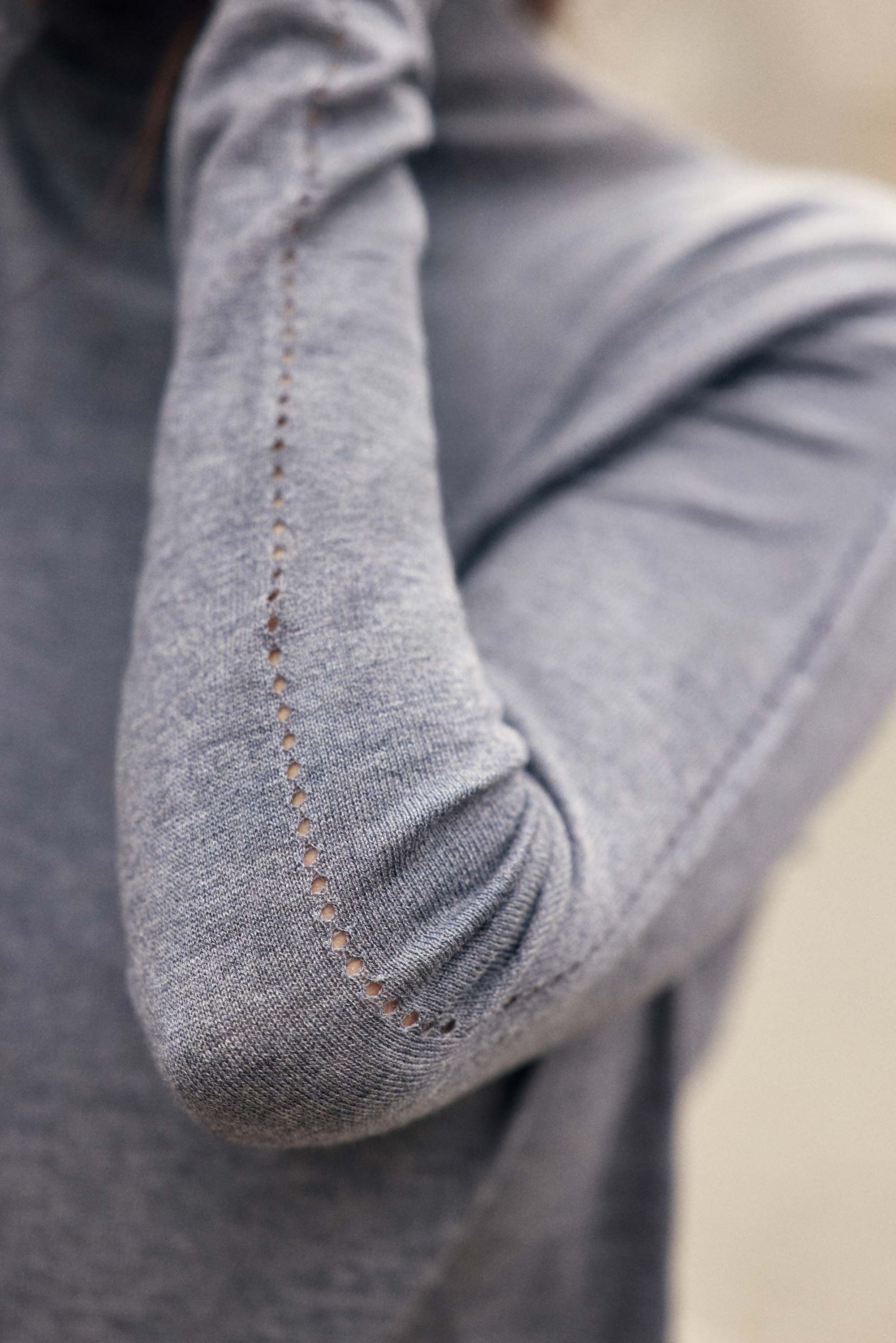 Pull col roulé gris - Miloe