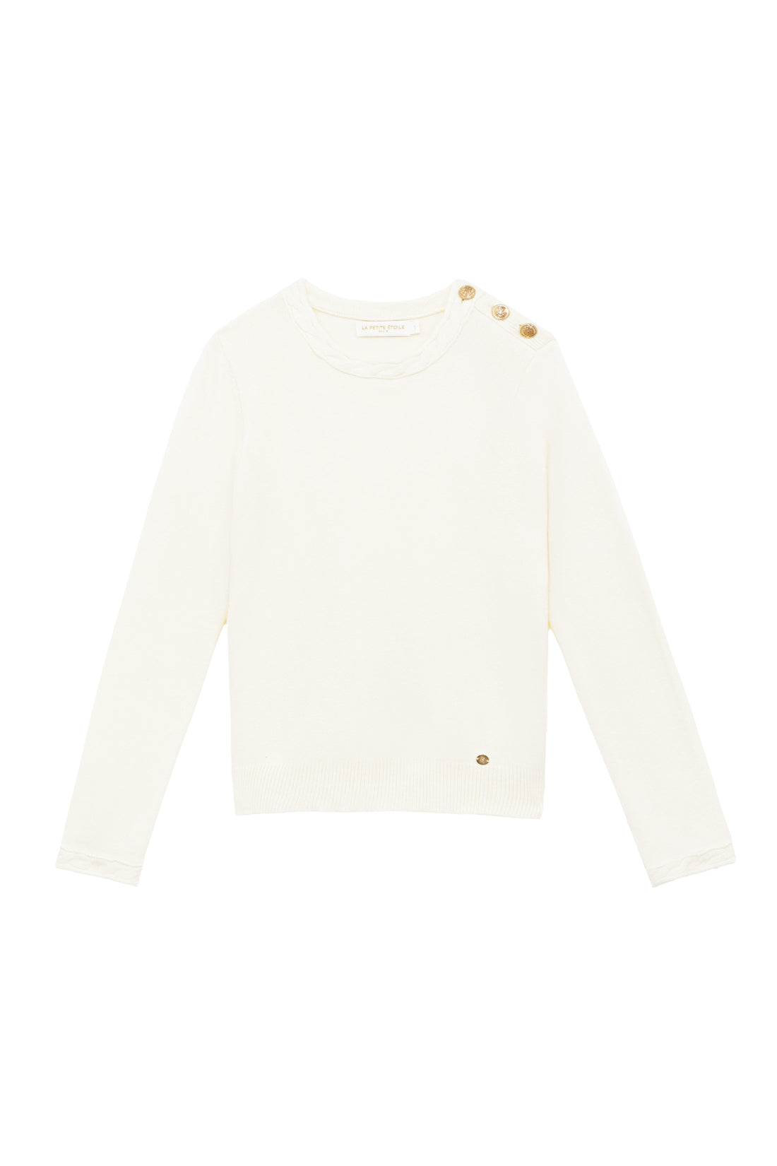 Pull boutons écru - Mingo