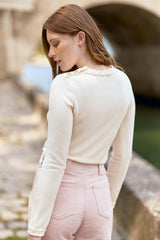 Pull boutons écru - Mingo