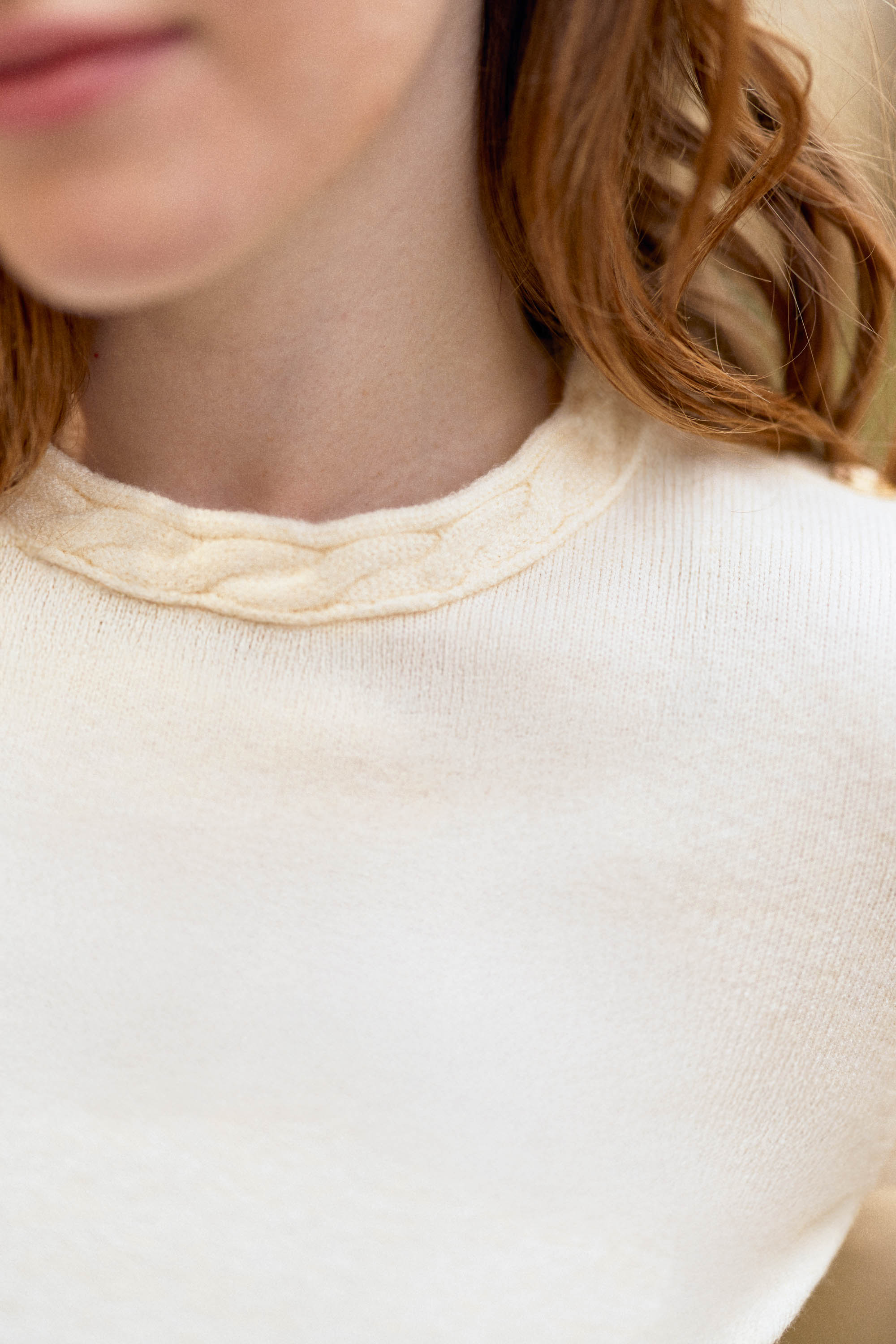 Pull boutons écru - Mingo