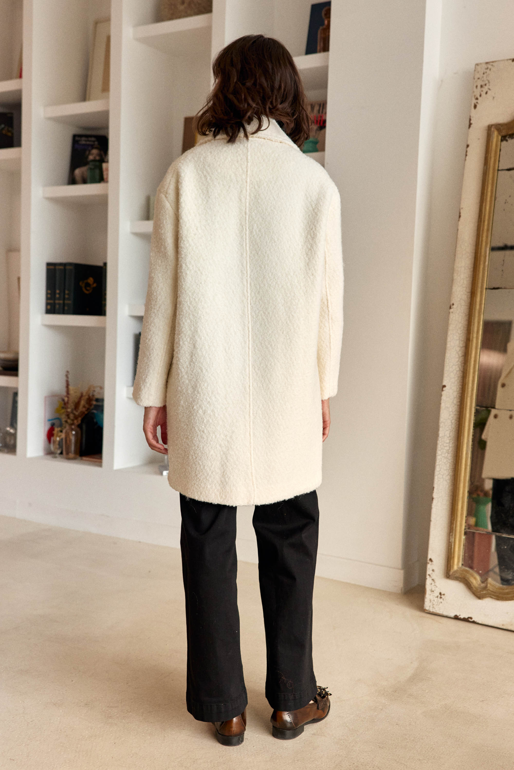 Manteau long écru - Naelis