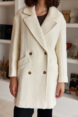 Manteau long écru - Naelis