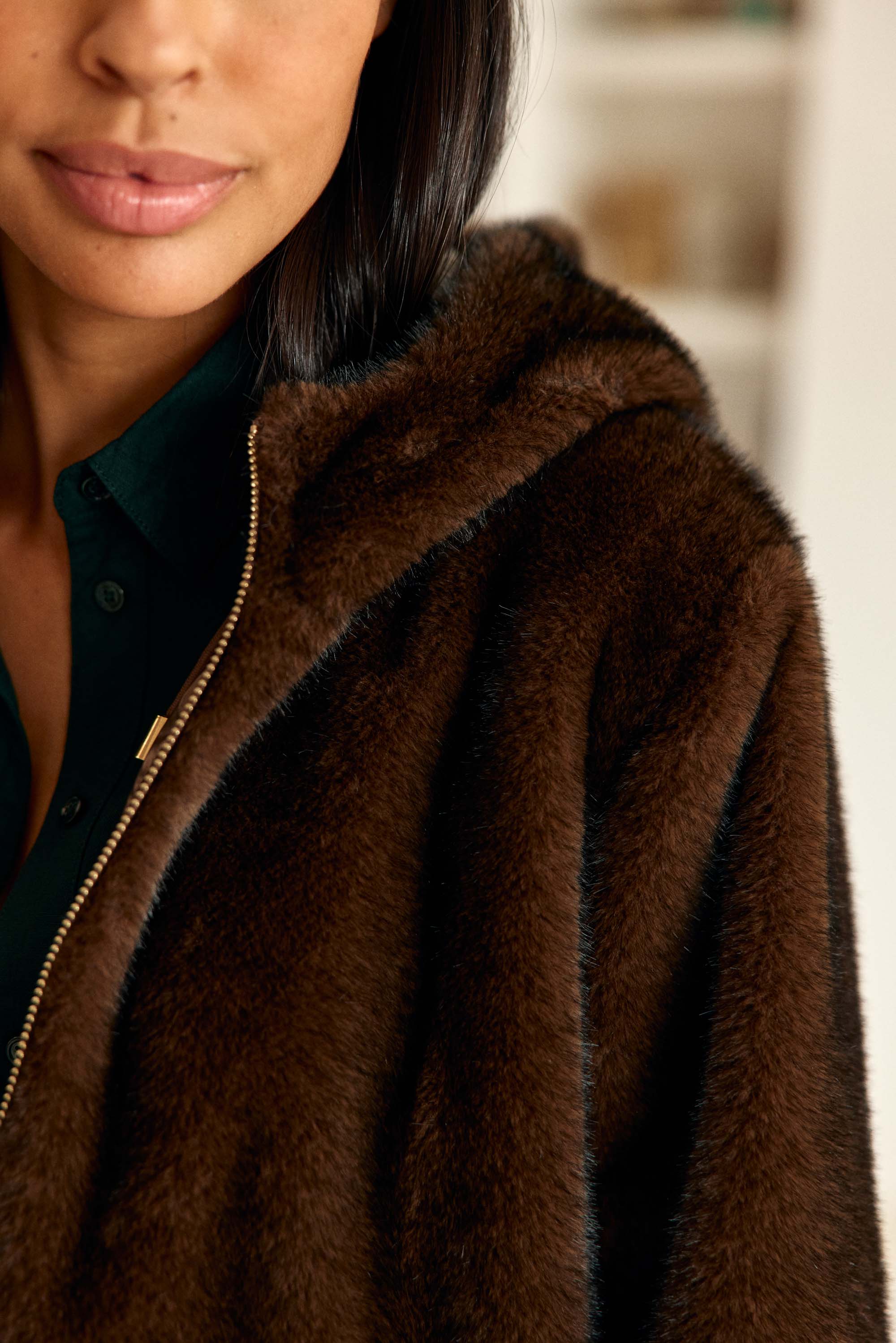 Imperméable réversible marron - Nainy