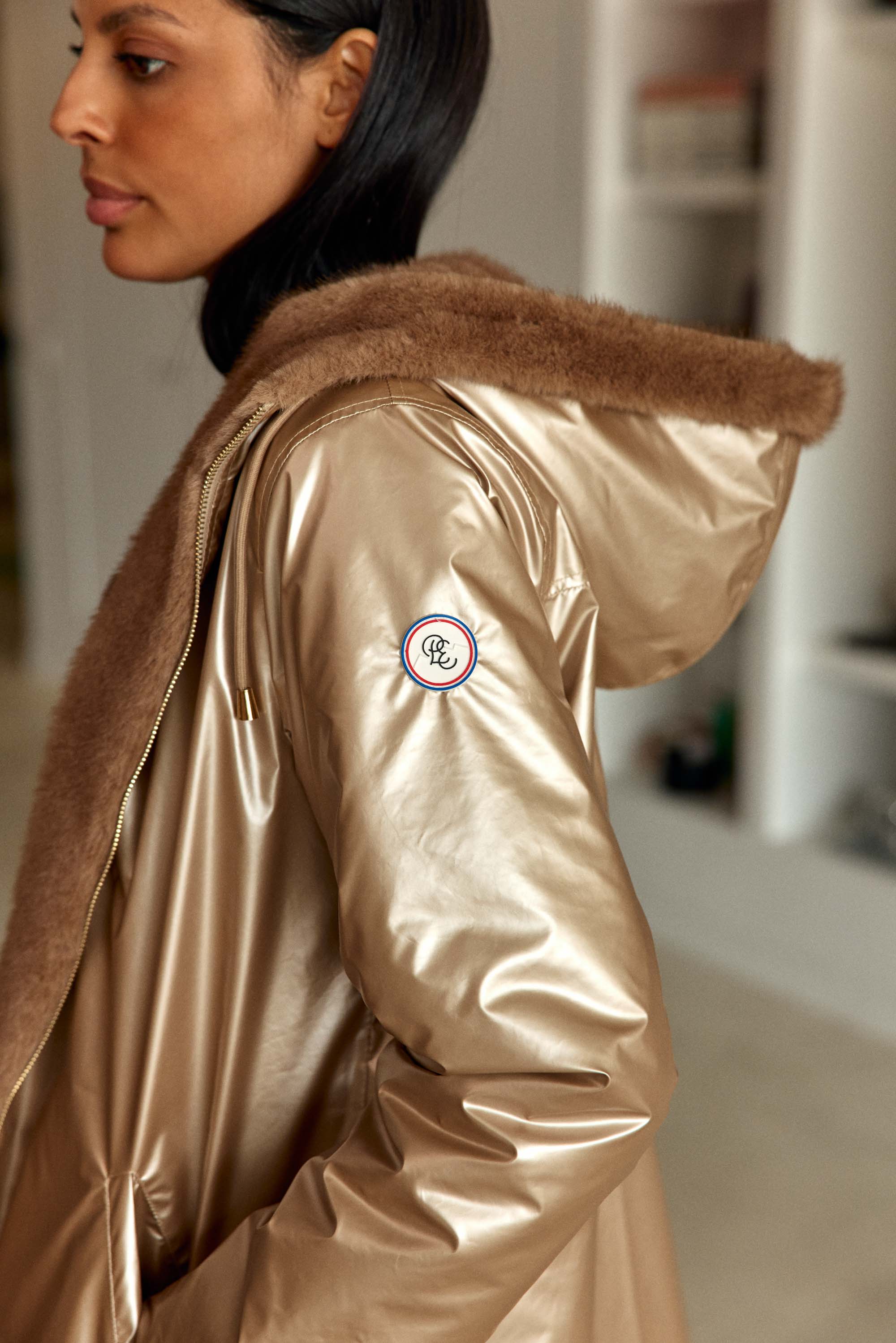 Imperméable réversible taupe - Nainy