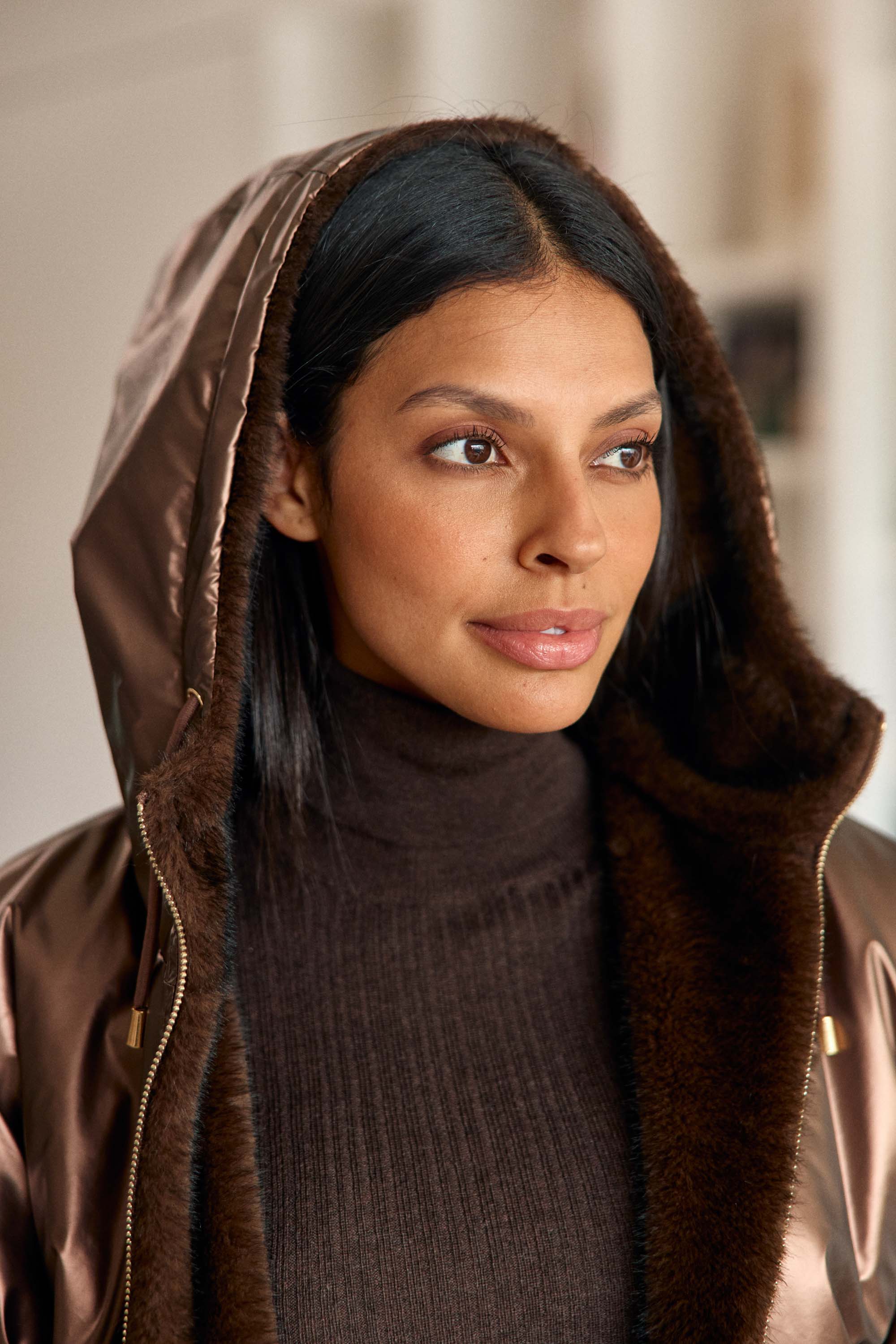 Imperméable réversible marron - Nalia