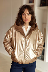 Imperméable réversible taupe - Nalia