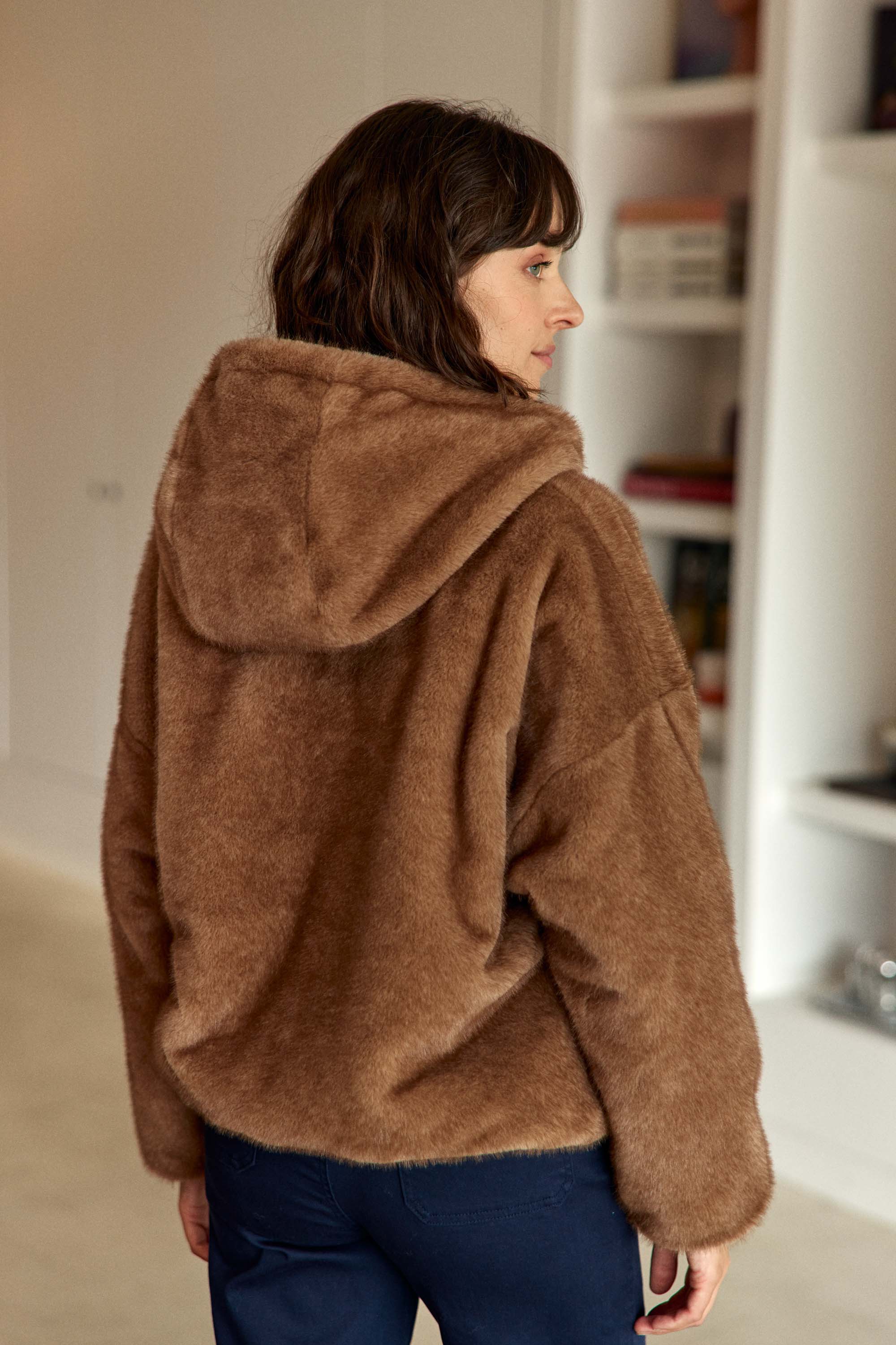 Imperméable réversible taupe - Nalia