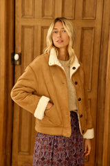 Manteau réversible camel - Natacha