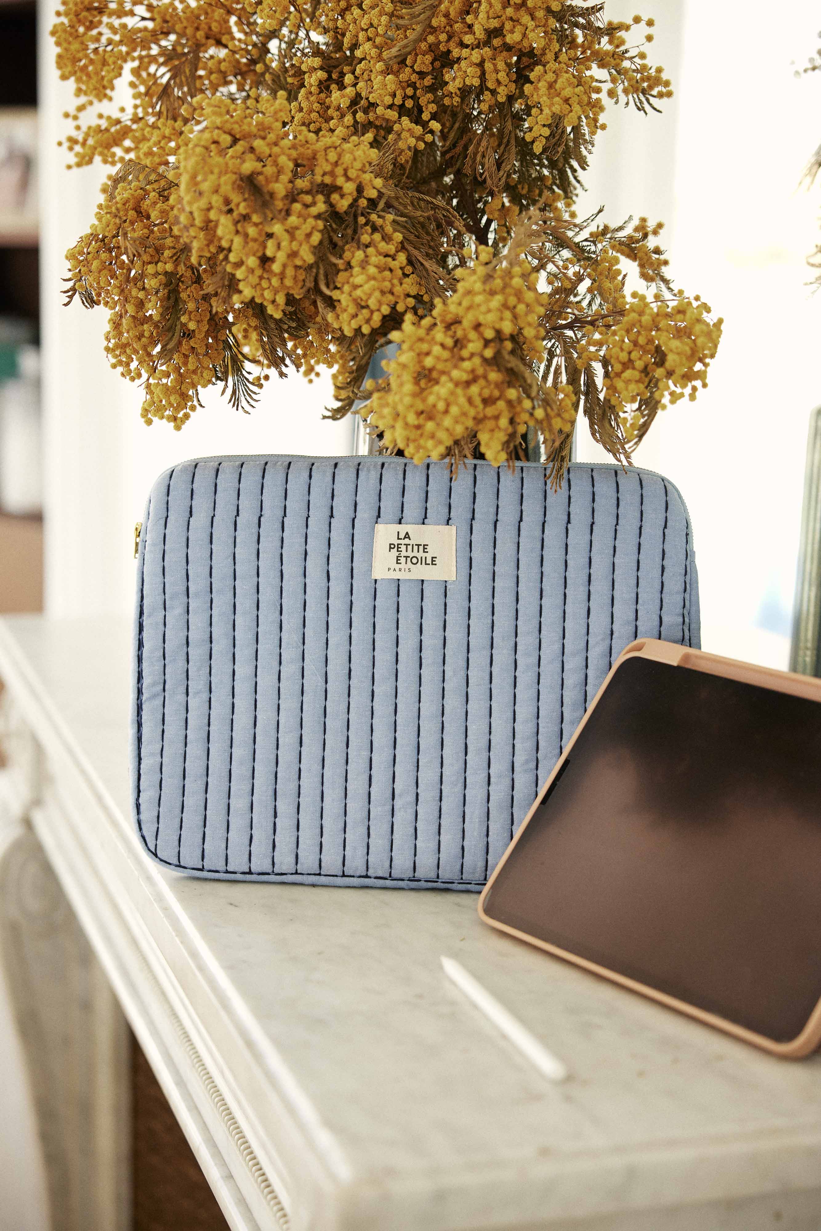 Pochette ordinateur bleu ciel - Neopol