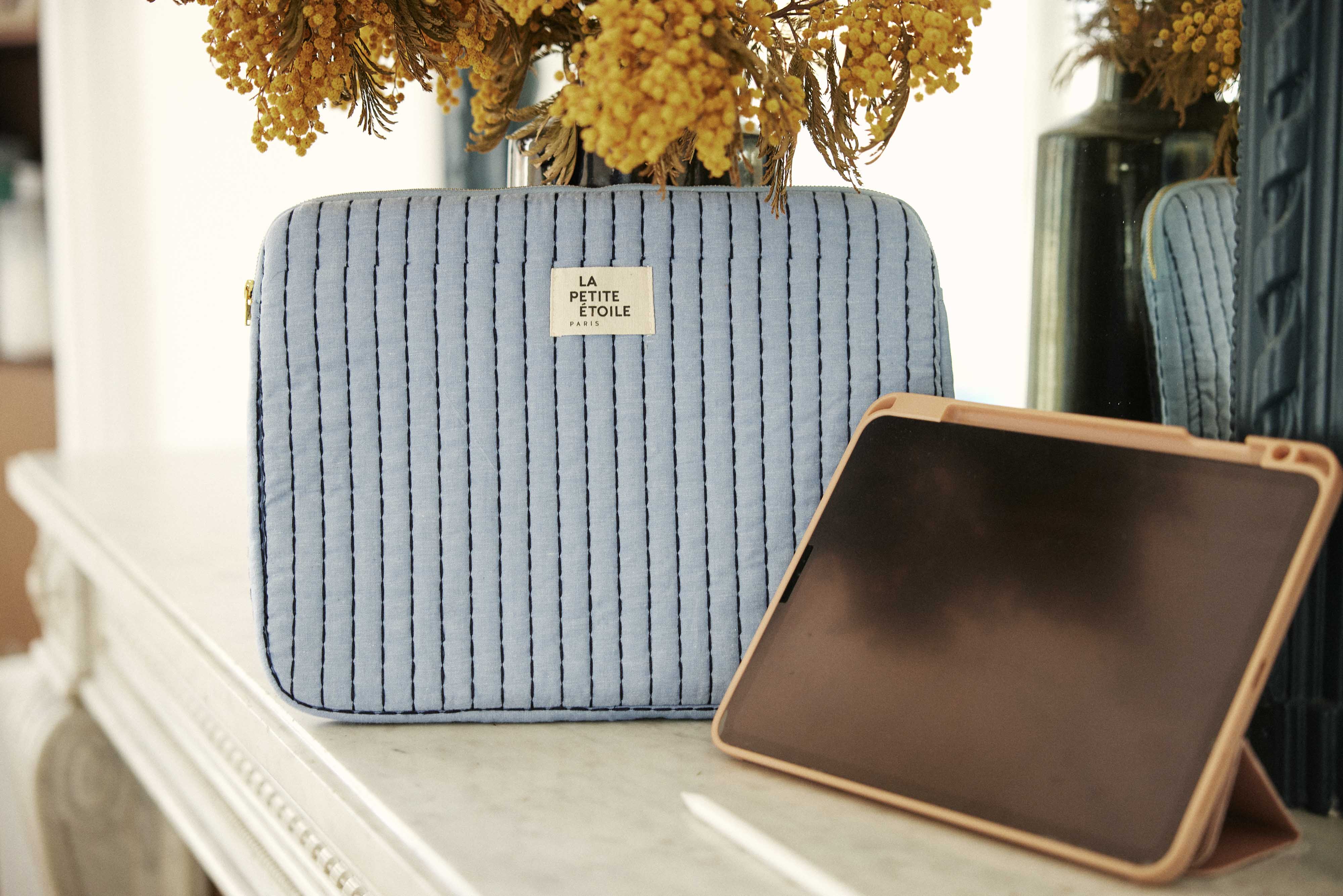 Pochette ordinateur bleu ciel - Neopol