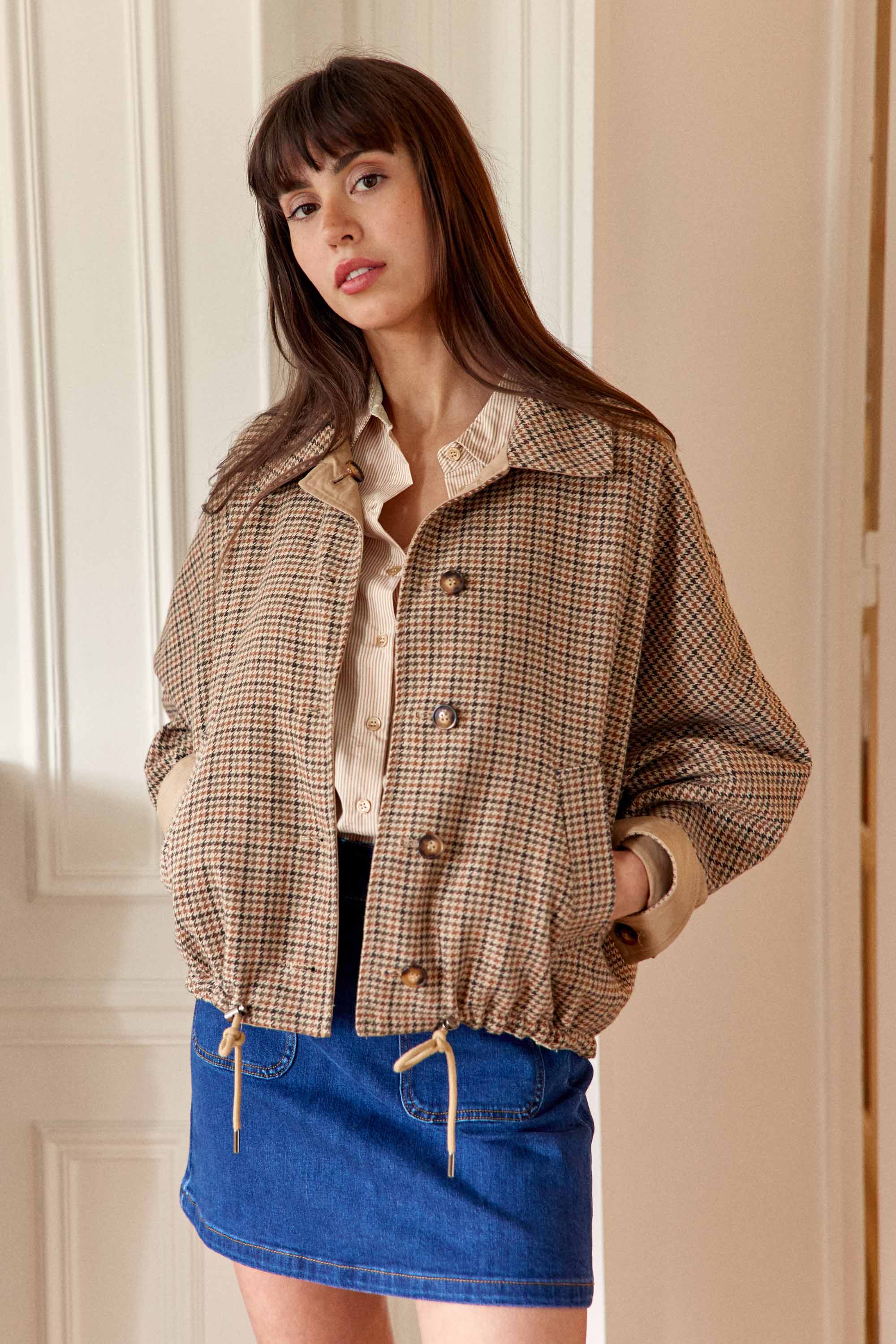 Veste réversible camel - Nerea