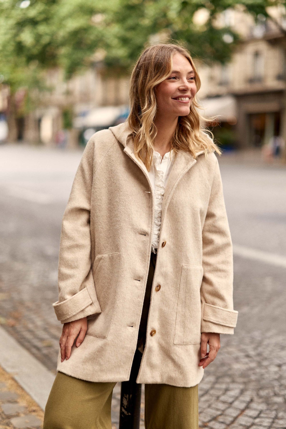 Manteau beige - Nomi