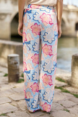 Pantalon fluide à ponts - Paddy