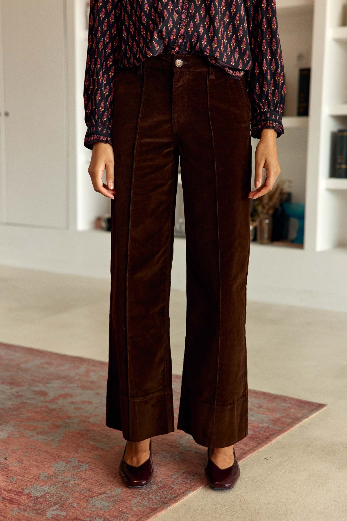 Pantalon velours marron - Paola