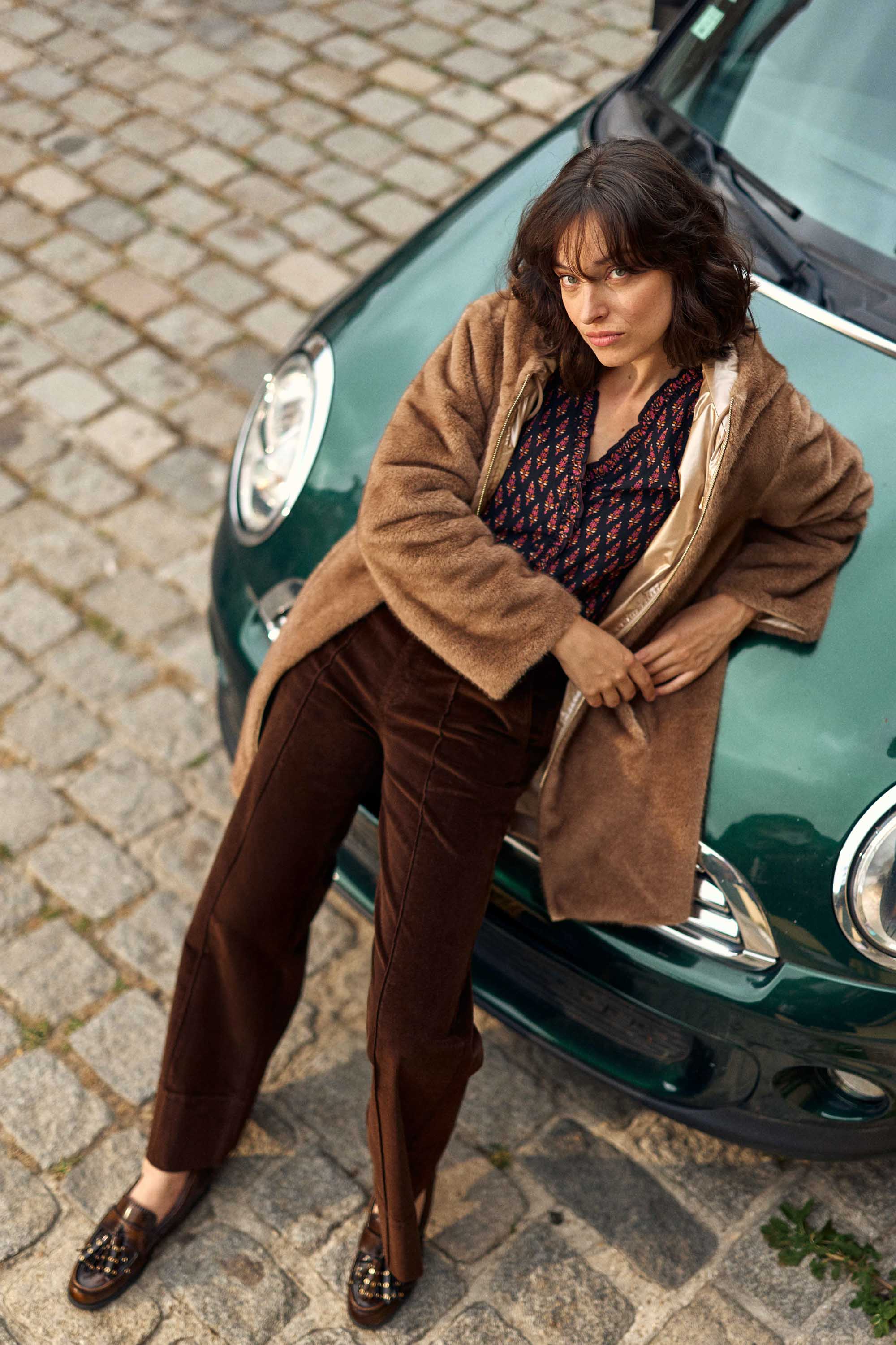 Pantalon velours marron - Paola