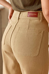Pantalon taille haute camel - Paphos