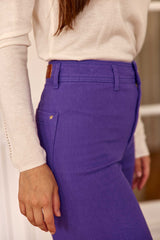 Pantalon taille haute violet - Paphos