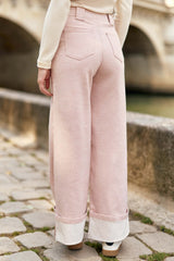 Pantalon large rose - Paxton