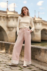 Pantalon large rose - Paxton