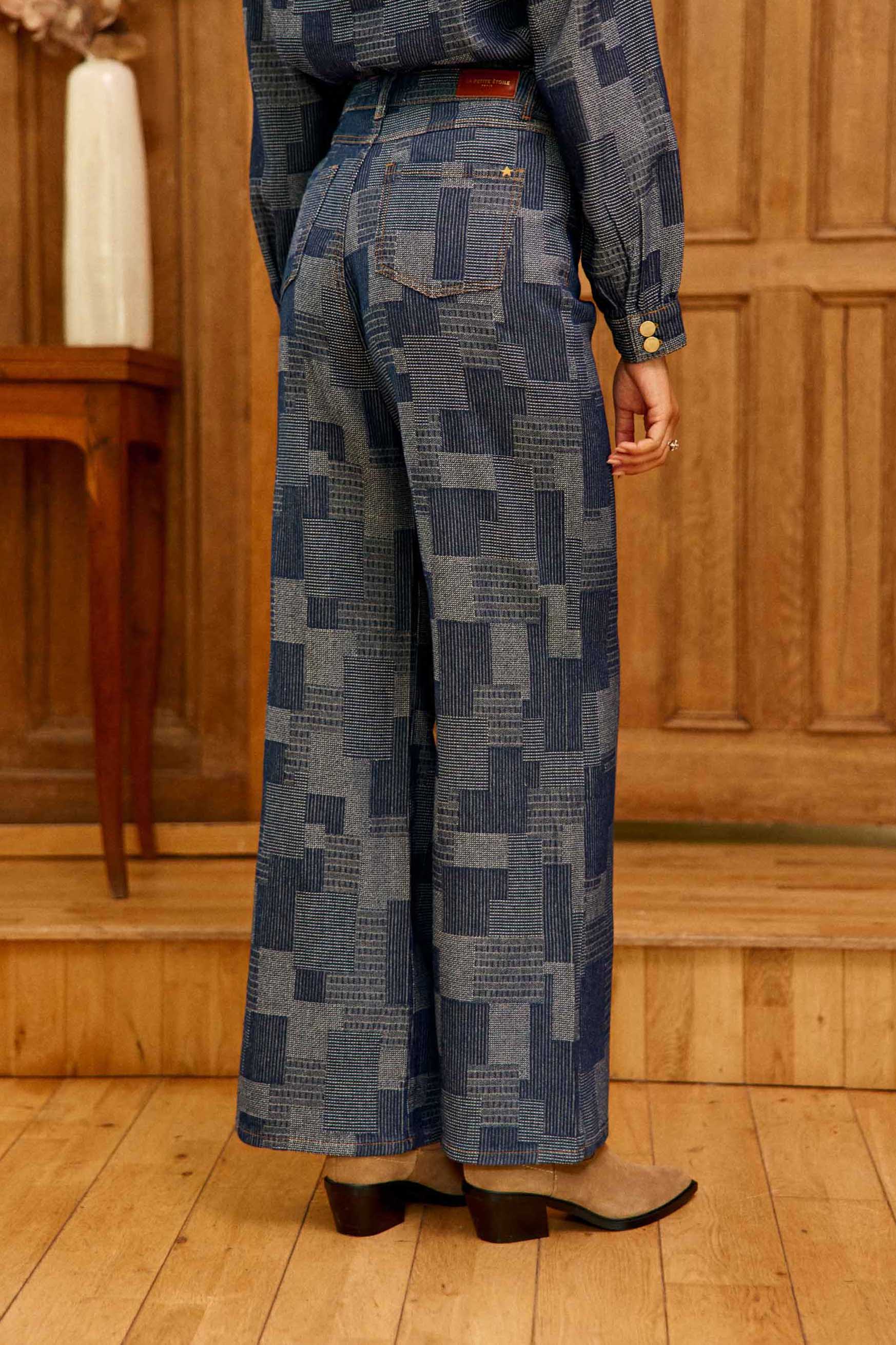 Jean effet patchwork brut - Peytona