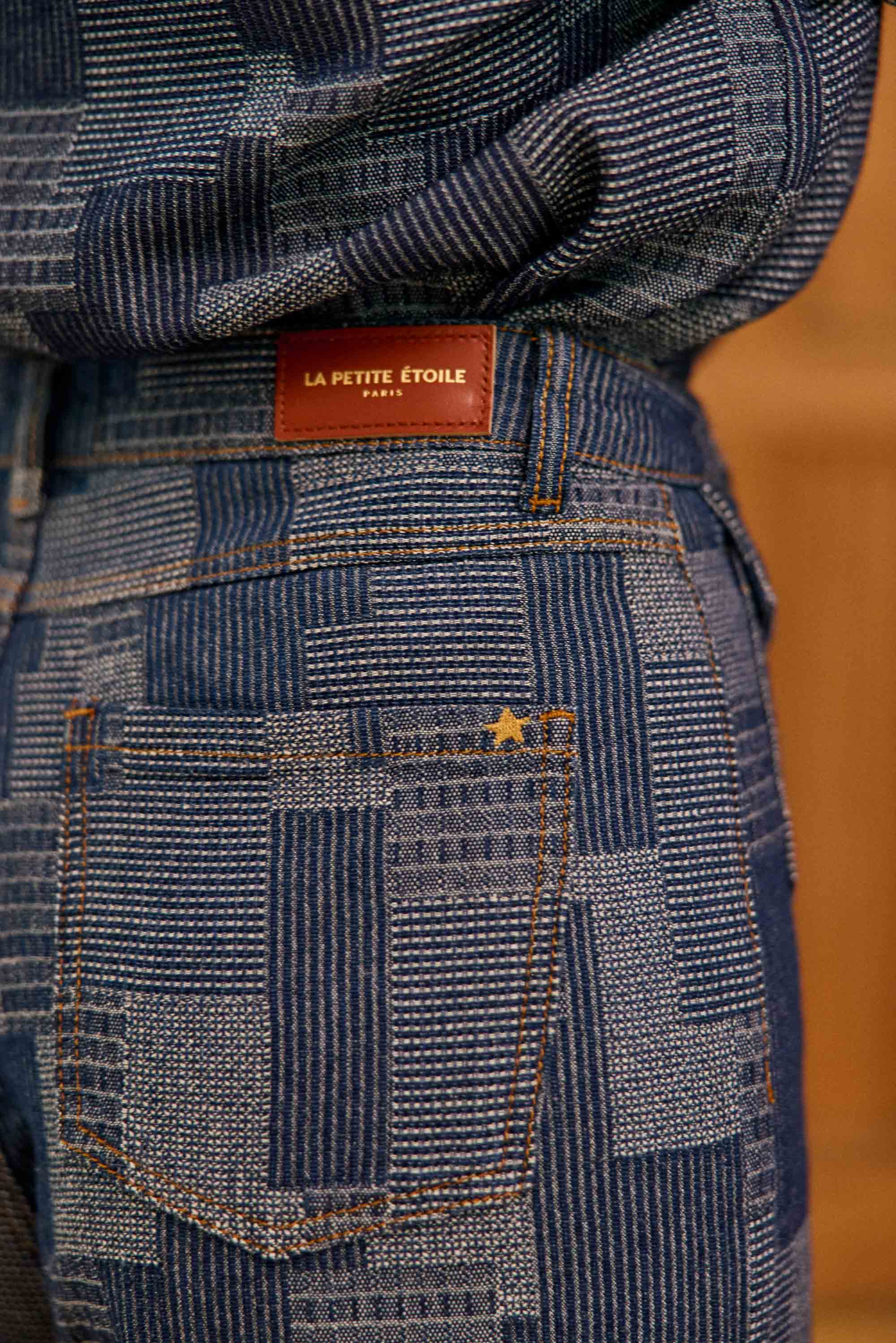 Jean effet patchwork brut - Peytona