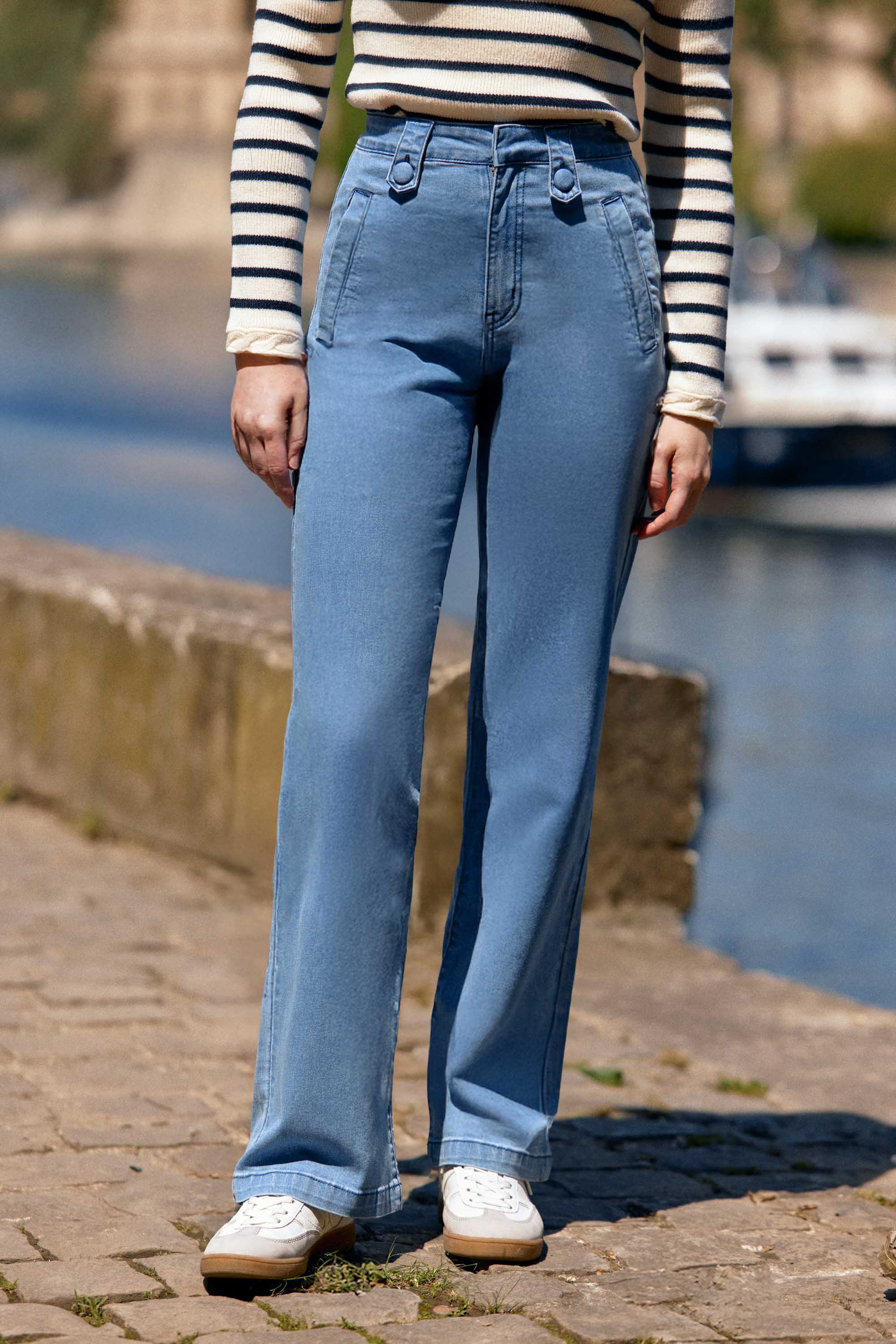 Jean taille haute stone - Phoebe