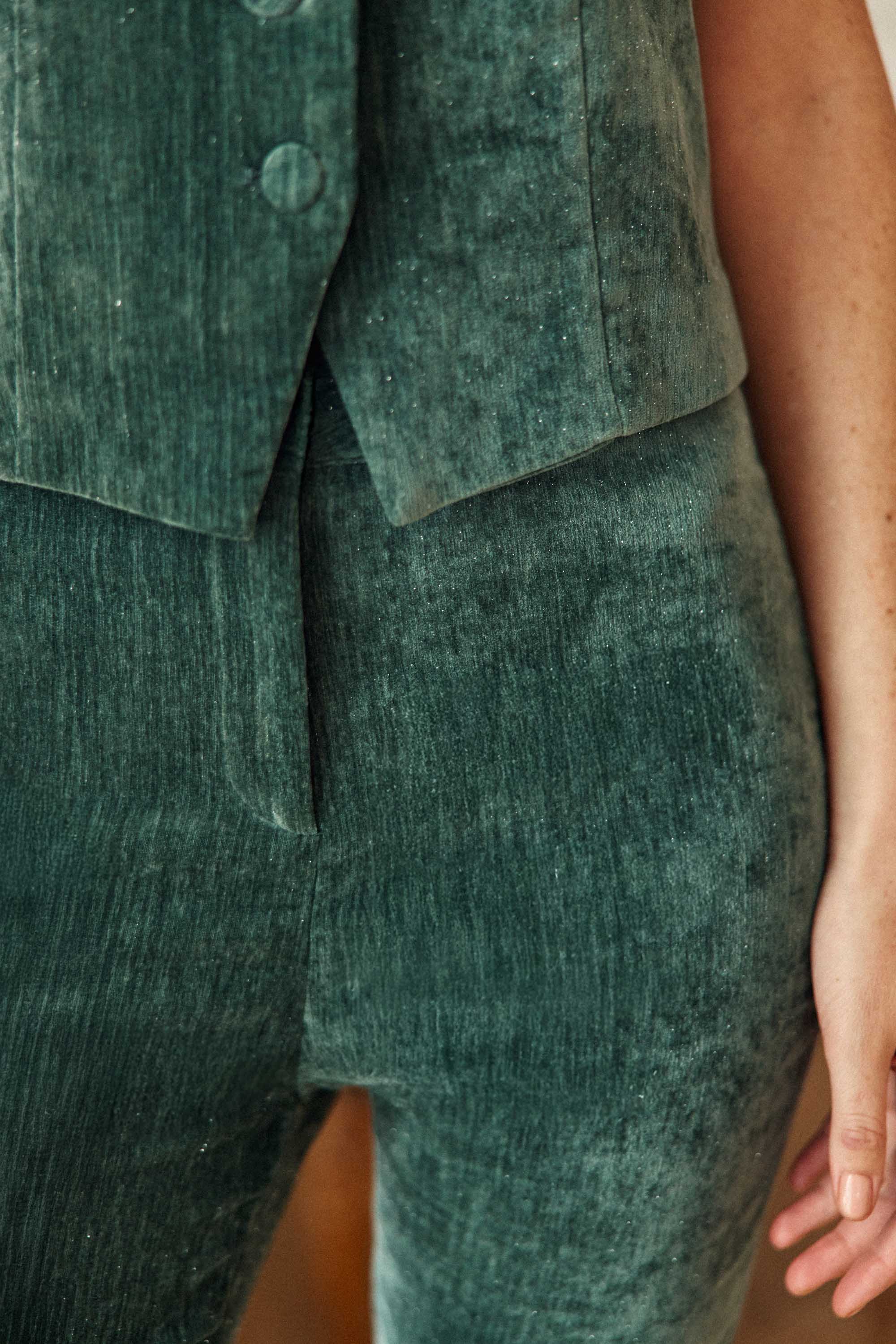 Pantalon vert amande - Poppy