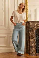 Jean large stone - Prune